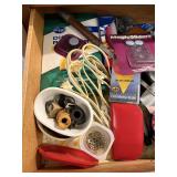 Assorted Household Tools, Storage & Utility Drawer