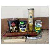 Vintage Kendall Wynns Oil Can Grease Tool Lot