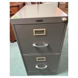 Two-Drawer Metal Filing Cabinet