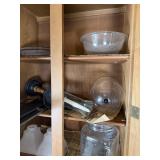 Glass Apothecary Jar Frosted Lamp Shade Pie Pan Lo