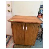 Two-Door Wooden Utility Storage Cabinet