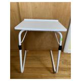 White Folding Adjustable Laptop TV Tray Table