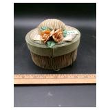 Velvet Hat Shaped Trinket Box With Assorted Lipsti
