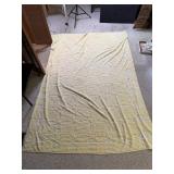 Yellow Candlewick Chenille Woven Bedspread