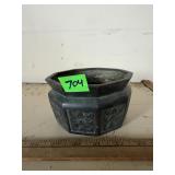 Antique Chinese Octagonal Pewter Bonsai Planter