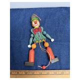 M. Gschnitzer Austria Wooden Pull String Clown