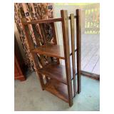 Four-Tier Wooden Arts & Crafts Style Bookshelf