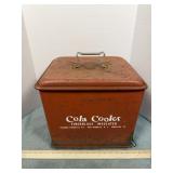Vintage 1950s Poloron Products Red Metal Cola Cool