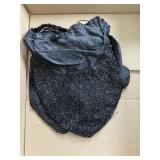 Antique Victorian French Jet Beaded Mourning Retic
