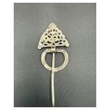 Antique North African Berber Silver Fibula Brooch