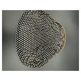 Vintage Rhinestone Caviar Bead Evening Clutch