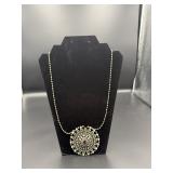 Antique Austro Hungarian Silver Enamel Necklace