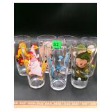 1973 Looney Tunes Pepsi Glasses Lot