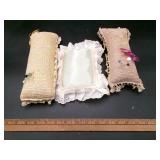 Assorted Lace & Satin Boudoir Pin Cushion Lot