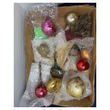 Antique German Wire Wrapped Tinsel Glass Ornament