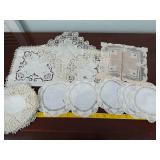 Vintage Lace Doily Linen Lot