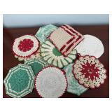 Vintage Handmade Crochet Potholder Variety Lot