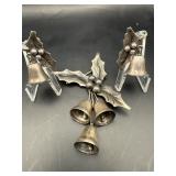 Taxco Mexican Sterling Silver Holly Bells Set 27.0