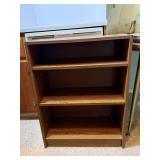 Three-Tier Wooden Open Shelf Bookcase