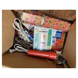 Flashlights, Extension Cords & Utility Box Lot