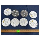 Eight Peanuts Snoopy Absorbent Drink Coasters