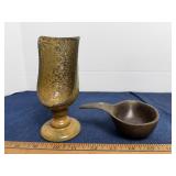 Ceramic Shaving Scuttle Mug and Pouring Cup