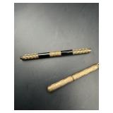 Victorian Gold Filled Ink Eraser Desk Tools Lot