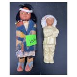 Vintage St Labre Indian School Celluloid Doll Set