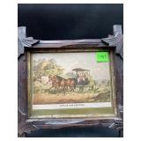Currier & Ives Life in the Country Morning Ride Pr
