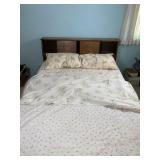 Vintage Mid-Century Modern Full Size Bookcase Bed