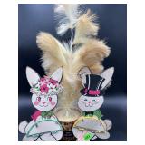 Vintage Easter Bunny Tabletop Die Cut Displays & T