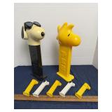 Giant Peanuts Joe Cool Snoopy Woodstock PEZ Lot