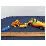 Aviva Peanuts Snoopy Die Cast Car Train Toy Lot