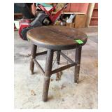 Antique Primitive 3 Legged Wooden Milking Stool
