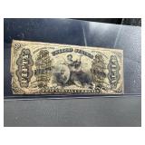 Verified 1863 US 50 Cents Fractional Currency Note