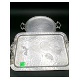 Rodney Kent #408 Hand Wrought Aluminum Trays - 2 P