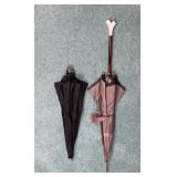 Assorted Plaid & Black Walking Umbrella