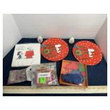 Peanuts Snoopy Holiday Plates and Cookie Cutters