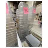 22 1/6-Size Plastic Food Pans w/ 11 Lids