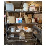 60' Chrome Wire Shelving Unit