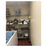 60' Chrome Wire Shelving Unit