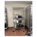 36' Chrome Wire Shelving Unit