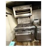 Vulcan 6-Burner Commercial Gas Range w/ Salamander