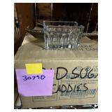 Lot of 25 Glass Sugar Packet Caddies