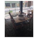 Rectangular Wood Dining Table w/ 6 Chairs