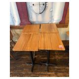 Wood Square Pub Tables w/  Bases ï¿½ 24' x 20'