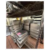 37 Half-Size Stainless Hotel Pans ï¿½ 2/4/6'