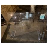Lot of 3 Clear Acrylic Sneeze Guards / Counter Shi