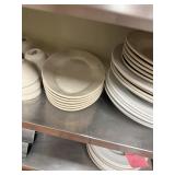 Tuxton White Round Bowl Plates - Qty 17