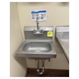 Krowne HS-2 1-Bay Stainless Hand Sink w/ Faucet